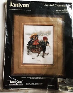 Vintage Janlynn~WINTER REVERIE II~Counted Cross Stitch Set #160-01 -Pattern Only - Picture 1 of 4