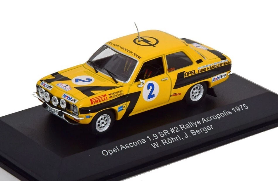 OPEL ASCONA 1.9 SR N.2 RALLY ACROPOLIS 1975 ROHRL-BERGER 1:43 - Immagine 1 di 1