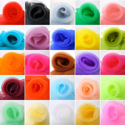 ORGANZA Stoff Meterware Deko Kleidung Schal Karneval  Fasching  (0,87€/m²) - Bild 1 von 4