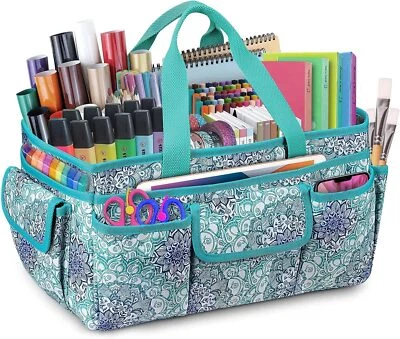 Large Craft Storage Tote Bag with Multiple Pockets, Scrapbooking Carrying Case - Image 1 of 4