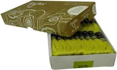 Hand Embroidery Anchor Threads Cross Stitch Stranded Sewing Green Cotton Thread - Image 1 of 4