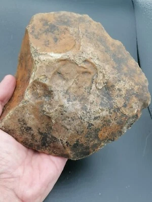 Lower Paleothic France Acheulean Rare Giant Chopper 1.7 kg Homo Heidelbergensis - Image 1 of 4