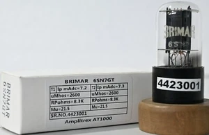 6SN7GT BRIMAR "HOLY GRAIL" Spherical made in England Tested AmplitrexAT1000 1 Pc - Picture 1 of 12