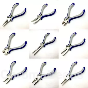 Jewellery Making Pliers & Wire Cutters Set, comfort grip precision craft tool - Picture 1 of 19