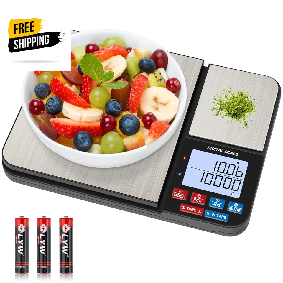 Kitchen Scale 10Kg/0.01G Version Diyife Dual Platform Digital Scale Sta