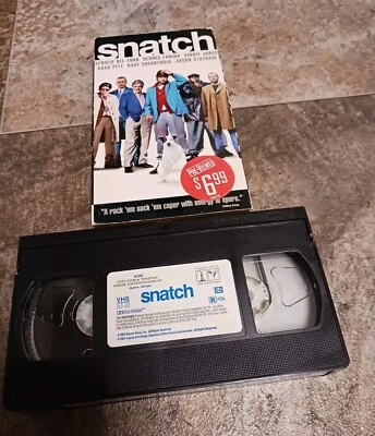 2001 Vintage Snatch Movie VHS Tape SKA Films Brad Pitt Tested Works  - Image 1 of 4