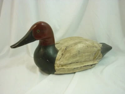 Canvasback Drake Duck Decoy signed G. Lowenthal 25E056 - Image 1 of 4