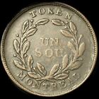 Lower Canada Halfpenny Token LC-31A Bouquet Sou Montreal
