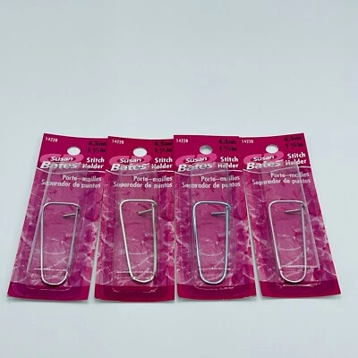 4 Paquetes Abrigos Susan Bates Puntada Soporte 1 3/4" Nociones de Costura Foto 1 de 4