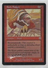 1999 Magic: The Gathering - Mercadian Masques Foil Rock Badger #210 00eu