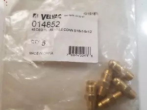 Velvac - 014852 - 45 Degree Flare Male Connectors 5/16 x 1/8 x 1/2 (5 Pack) - Picture 1 of 2
