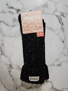 Womens PAWZ Thermal Boot Socks 2.0 Tog Rating Sml/Med Size 4-7 Black & White - Picture 1 of 6