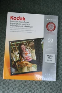 Kodak 8.5" x 11" Premium Photo Paper Matte Finish - 50 sheets NEW 8.5 x 11 - Zdjęcie 1 z 2