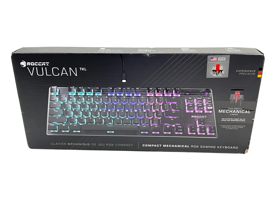 Roccat Vulcan TKL Compact Mechanical RGB Gaming Keyboard for PC *NEW* SEALED - Image 1 of 1