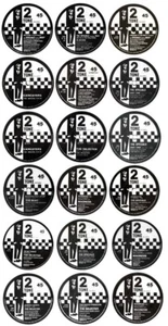 x18 5cm Record Labels Vinyl Stickers specials ska madness 2Tone laptop retro - Imagen 1 de 1