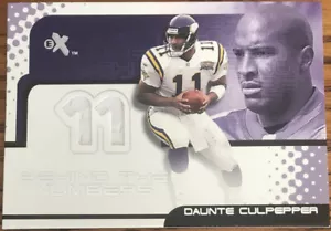 2001 E-X Behind The Numbers Jerseys Daunte Culpepper #6 #’d 010/789 - Picture 1 of 2