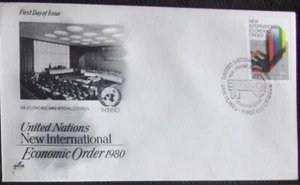 United Nations  FDC NEW INTERNATIONAL ECONOMIC ORDER, New York 1980. - Picture 1 of 1