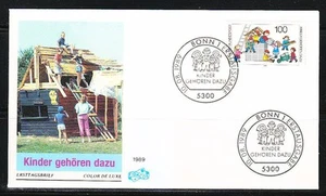 Germany BRD 1989 FDC cover Sc 1587 Mi 1435 Child welfare,building - Picture 1 of 1