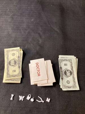 Operación Milton Bradley 1964 6 piezas de juego 24 cartas 24 billetes piezas de repuesto 2 Foto 1 de 3