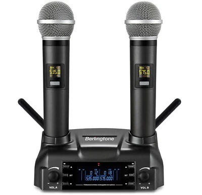 Berlingtone BR-60UM Wireless Microphone System Dual Wireless Mics, rechargeable - Image 1 of 4