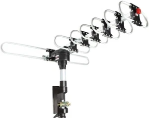 Digital Outdoor HD TV Antenna Aerial Rotating via Remote Control, with Amplified - Picture 1 of 7