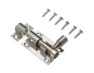100 X Door Bolts Chrome Plated Brass Latch Sliding Catch 1 1/2 Inch 38mm Onest - Picture 1 of 1