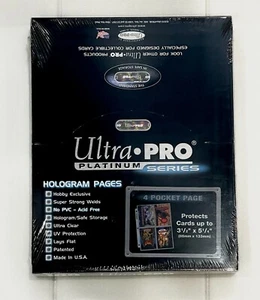 100 4-Pocket Secure Platinum Pages Clear Ultra Pro Box Large Cards Postcards etc - Picture 1 of 4