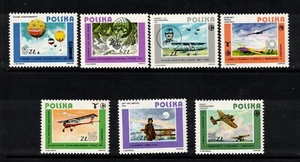 Poland Sc 2643-9 MNH Set of 1984 - Aviation, Airbaloons, Airplanes - HY06 - Picture 1 of 1