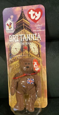 Ty Beanie Britannia el Oso COMO NUEVO en Caja Foto 1 de 4