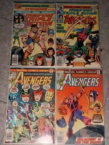 4 Marvel Avengers #30, #44, #154, and #172 comic books lot