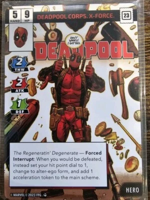 Marvel Champions Next Evolution Promo Card Alt Alternate Wade Wilson/Deadpool - Image 1 of 2