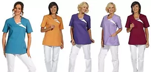Moderner Damen Kasack Schlupfkasack Schlupfjacke 1/2 Arm halbarm Pflege - Bild 1 von 19