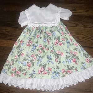 Vestido Floral Vintage Años 90 Bonnie Jean Niñas Cottagecore Hecho en EE. UU. Algodón 5t - Imagen 1 de 7
