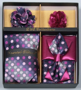 Daniel Ellissa - verschiedene Nacken- & Fliege-Box-Sets Taschentuch Knöpfe Manschettenknöpfe - Bild 1 von 44