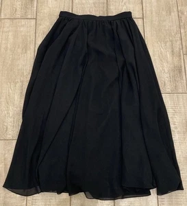 Adrianna Papell Evening Essentials Rock 10 schwarz Maxi fließend Fee Whimsigoth - Bild 1 von 7