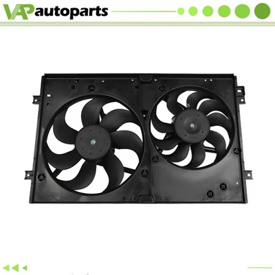 Radiator Condenser Cooling Fan For 1999-2006 Volkswagen Golf 2000-2002 Audi TT - Image 1 of 4