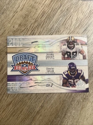 Jeremy Shockey Chester Taylor 2009 SP Signature Draft Year Dual Auto /35 - Image 1 of 2