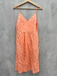 Joules Dress Size 10 Orange Polka Dot Strappy Smock Sun Summer Midi Spotty - Bild 1 von 10