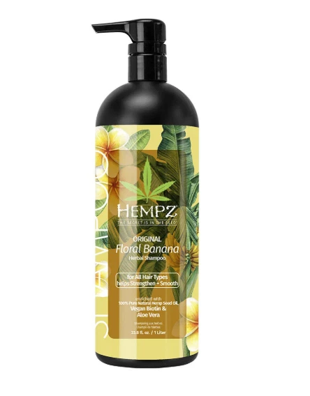 Hempz Vegan Biotin Shampoo Floral Banana - For all Hair Types - 33.8 oz - Image 1 of 1