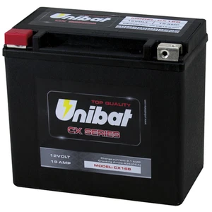 Batería Unibat CX CX16B 19Ah 435CCA 12V 175x100x155 YTB16-B CB16-B Potenciada - Imagen 1 de 2