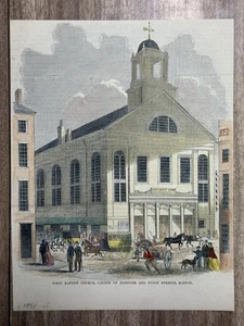 First Baptist Church, Boston, Massachusetts  Rollin H. Neale, Pastor  C 1850 - Picture 1 of 15
