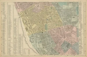 LIVERPOOL South Toxteth Edge Hill Kensington Princes city plan BACON 1885 map - Picture 1 of 1
