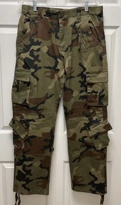 🦌 Womens Size 14 Regular Woodland Camo Cargo Hunting Pants - Picture 1 of 11