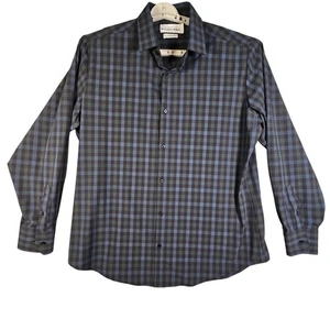 Camisa de vestir Mizzen+Main Sotavento ajuste estándar manga larga guinga para hombre X-grande - Imagen 1 de 9