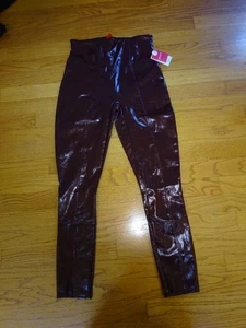 Neu Spanx Kunstleder Leggings Rubin Gr. S Petite - Bild 1 von 8