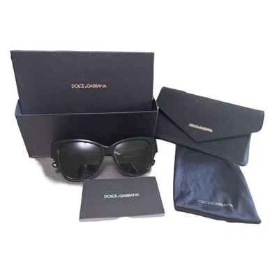 Dolce and Gabbana Dark Grey Cat Eye Ladies Sunglasses DG4449 501/87 54 Full Set! - Image 1 of 4