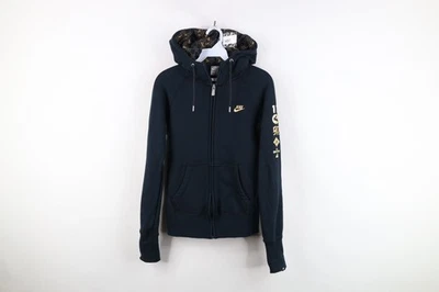 De colección Y2K Nike Ropa Deportiva Mujer L JDI Año del Conejo Cremallera Completa Sudadera con Capucha Negra Foto 1 de 4