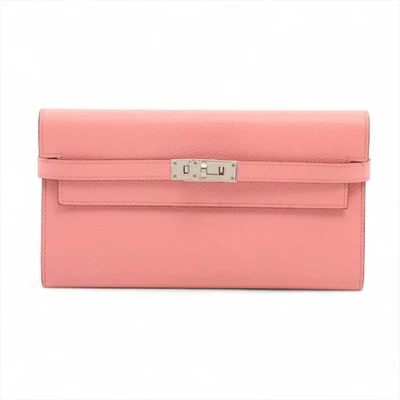 Cartera Hermès Kelly Veau Epsom Cartera Larga Rosa Plata Accesorios de Metal X: 2016 Foto 1 de 4