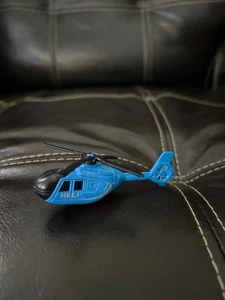 HOT WHEELS 1989 Action News BLUE POLICE HELICOPTER - No Landing Gear HELI - Bild 1 von 3