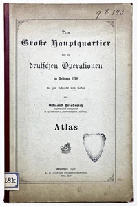 Atlas Sedan Feldzug Militaria / Friederich - deutsche Operationen 1870 / 1898 - Imagen 1 de 1